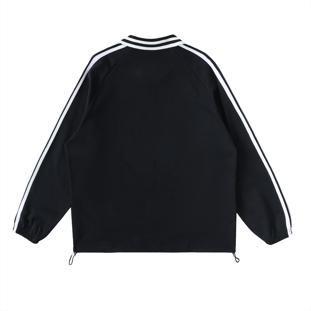 Kings Corner Contrast Striped Collar Sweatshirt
